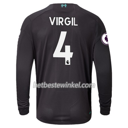 Liverpool Virgil Van Dijk 4 Voetbalshirts Third 2019/20 - LS